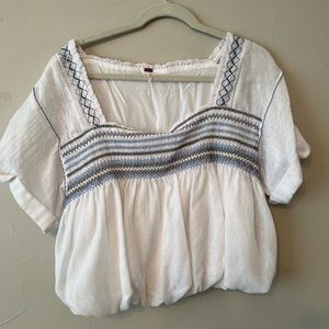 Free people top- only worn a few times!